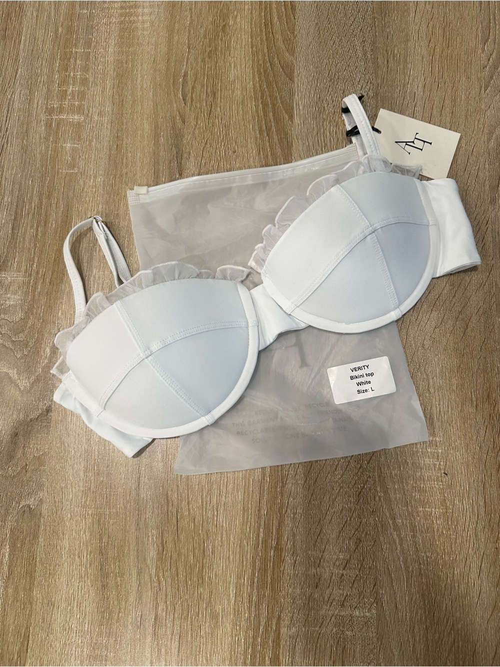 Bridal ALT Swim Verity Bikini Top and Irina Veil Tie Side Bikini Bottom - Picture 3 of 4